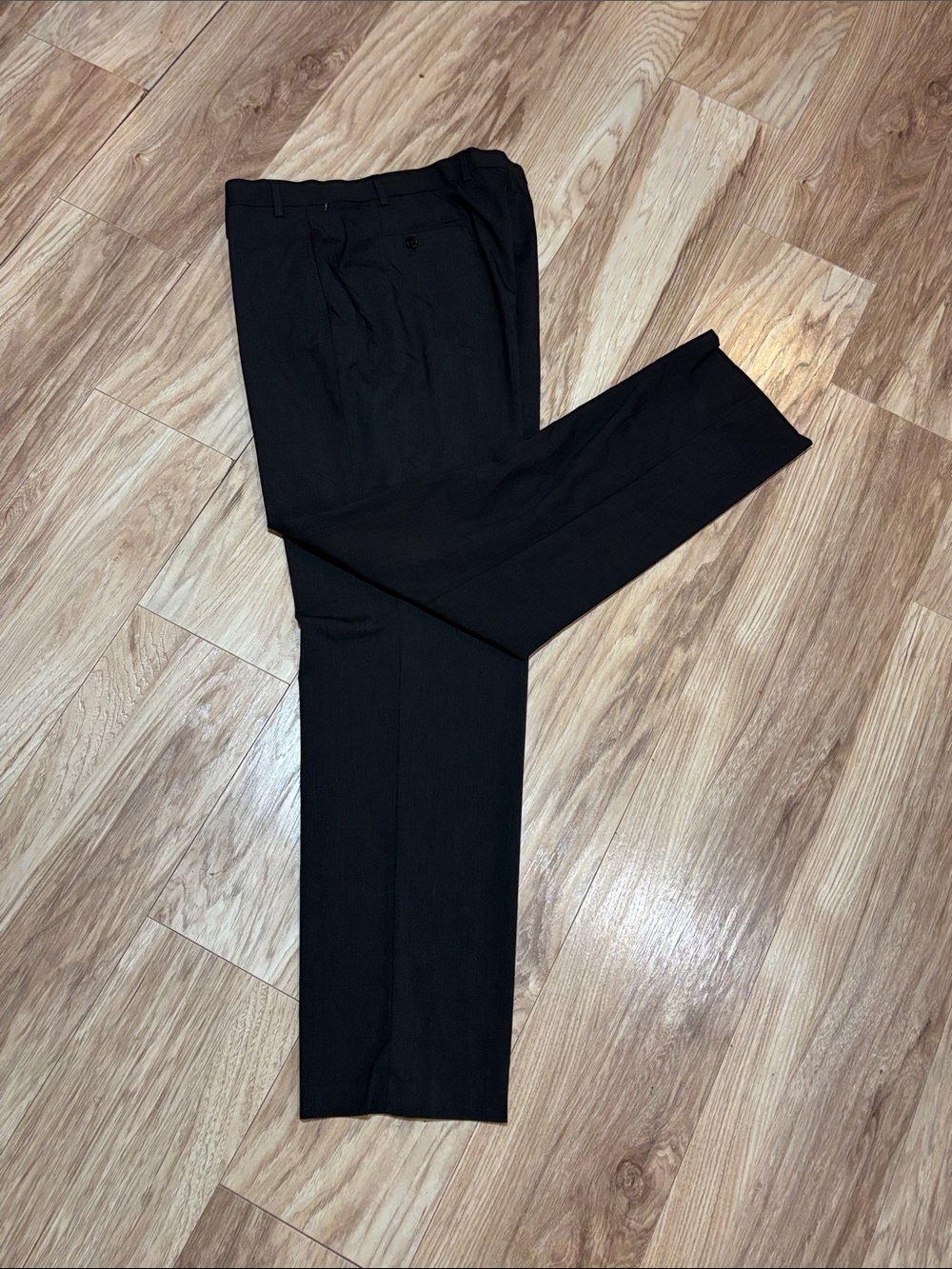 Lauren Ralph Lauren Dark Gray Glen plaid Dress Pants 40X32 - Picture 3 of 10